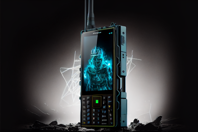 Image of AI art showing a smartphone