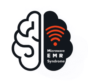 Microwave EMR Syndrome official website logo, showing a human brain.